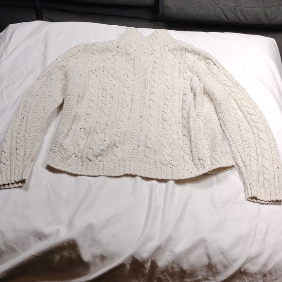 CC Hughes women's XL off white zippered sweater - Picture 6 of 10